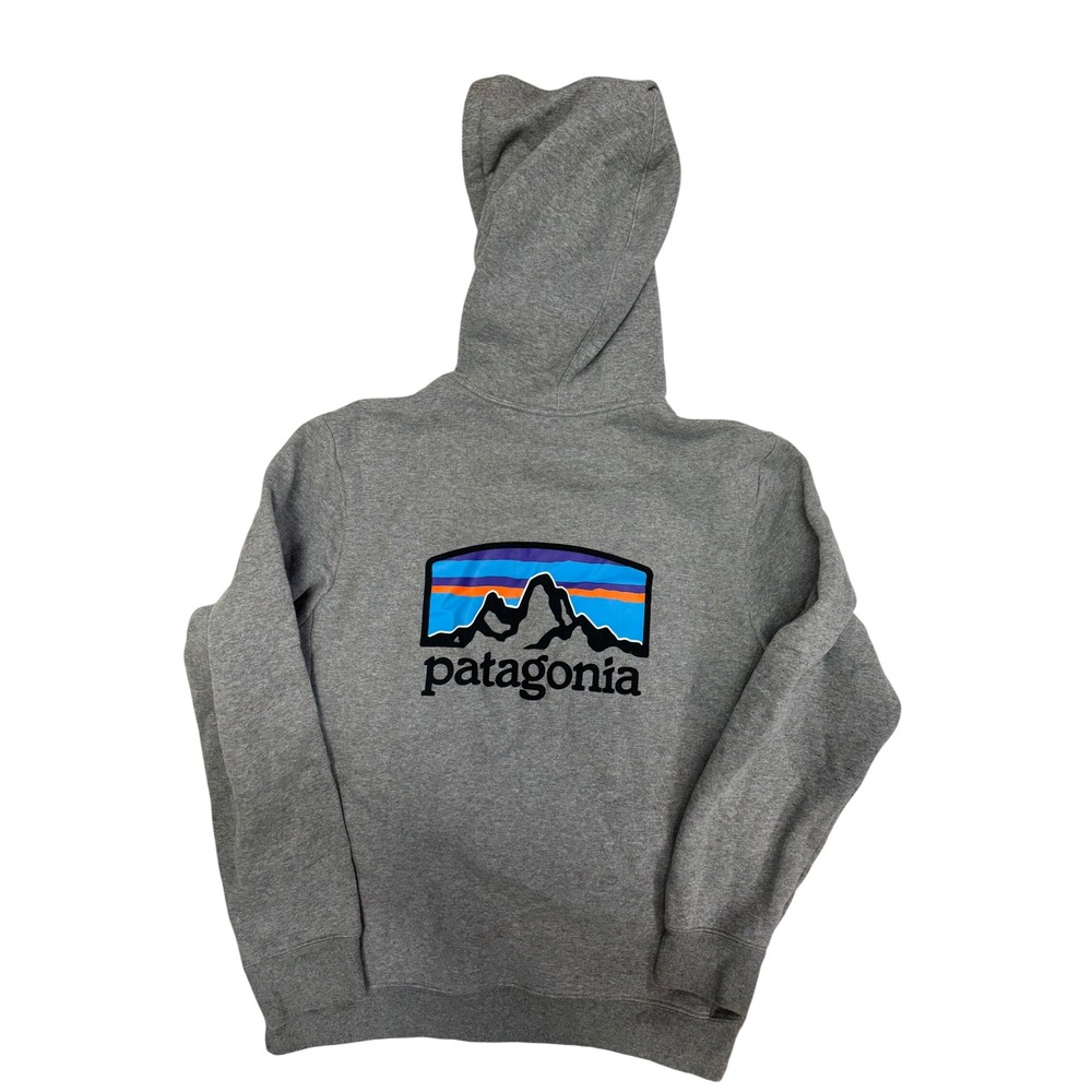 Patagonia P-6 Logo Uprisal Hoody Grey Pullover Hoodie Mens Size S - Picture 3 of 5